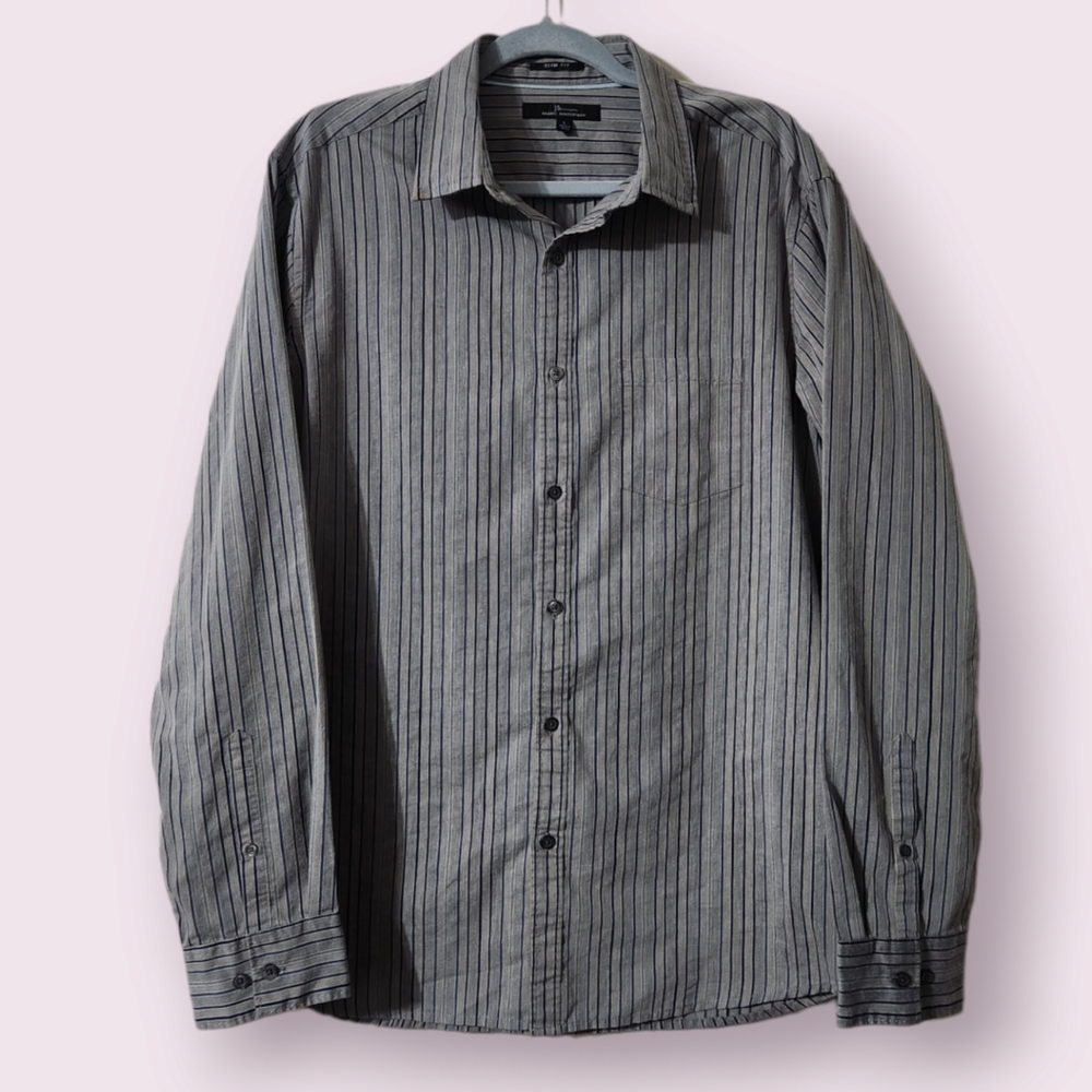 Marc Anthony Slim Fit Dress Shirt for Men Size Large